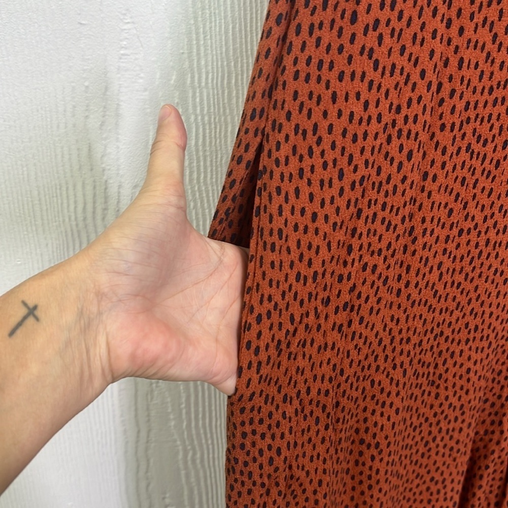 ELK The Label - Jorum Cheetah Tie At Shoulder Flowy Sleeveless Jumpsuit Size 2 - Picture 13 of 13